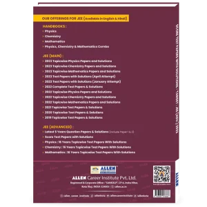 ALLEN SCORE 10 Test Papers with Solutions (Paper 1 & 2) for JEE Advanced 2024 in English | Physics, Chemistry & Mathematics